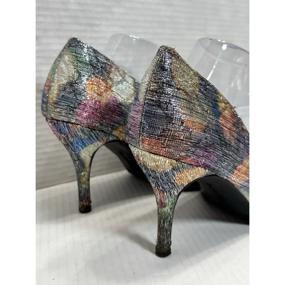 Torta‎ Caliente Tonya 80139 Rhinestone Pointed Toe Stiletto Heels Size 11M Art